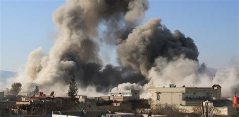 Syria: Terrifying eyewitness video of life under siege and barrel .